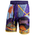 [PURPLE-MULTICOLOR] NBA X KIDSUPER Los Angeles Lakers Shorts