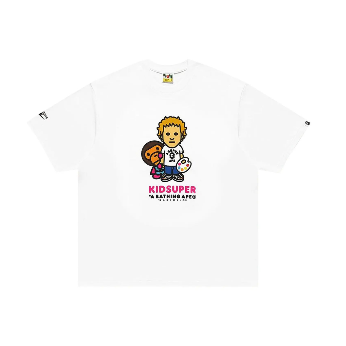 [White] BAPE x KidSuper Milo Tee