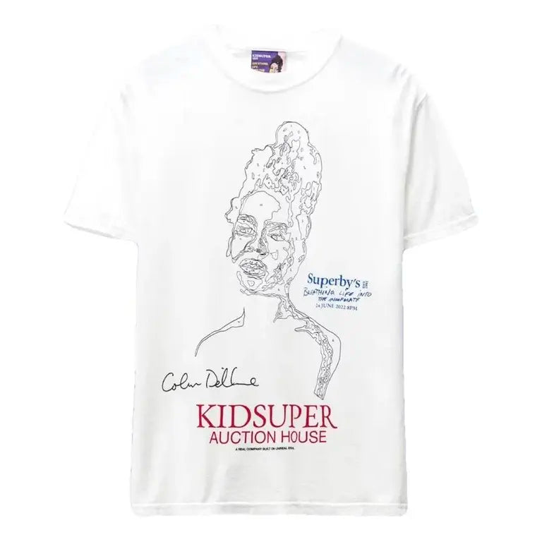 [White] PAINT BY NUMBER Faces TEE