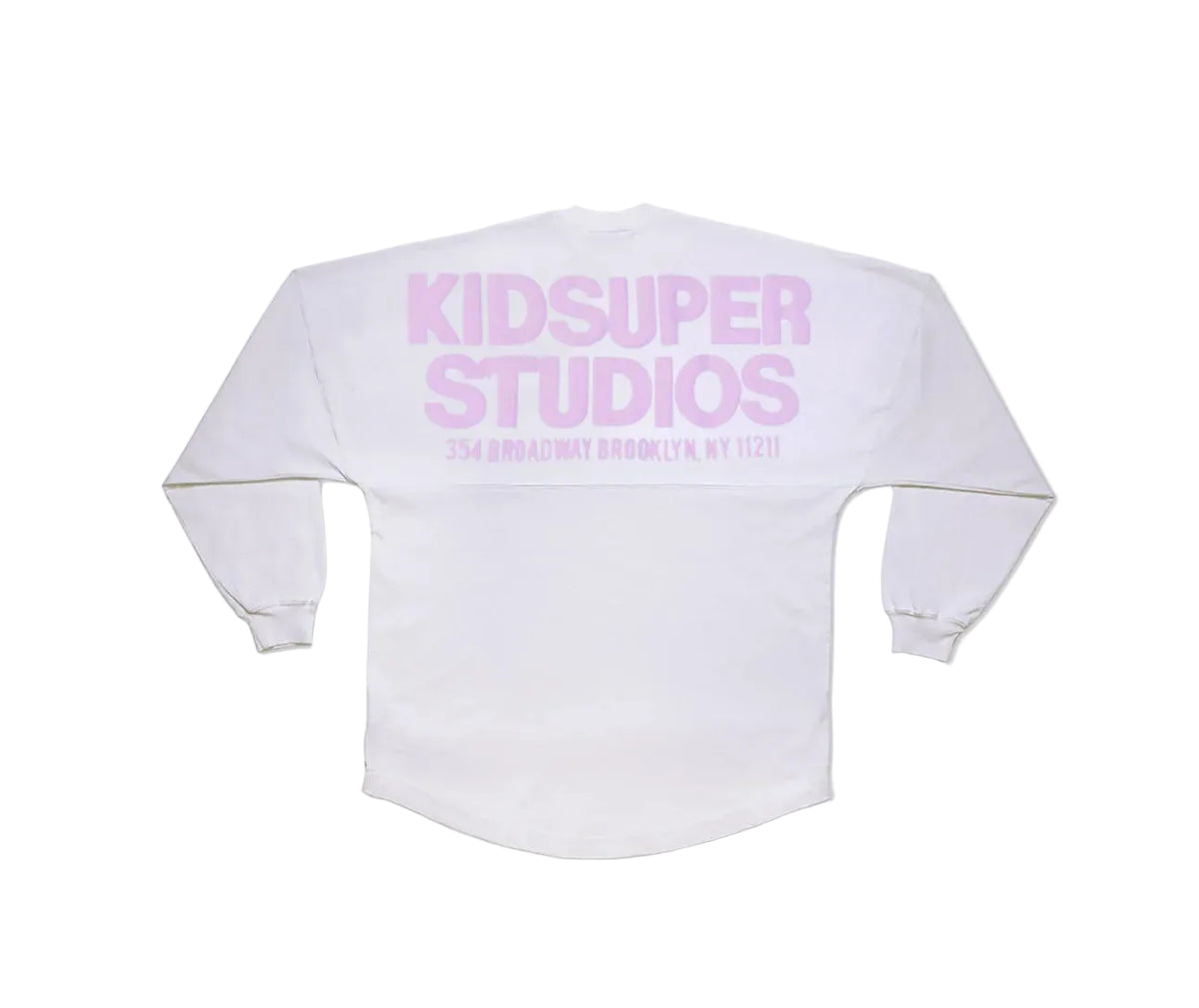 [WHITE - PINK] LONG SLEEVE STUDIO WORK TEE